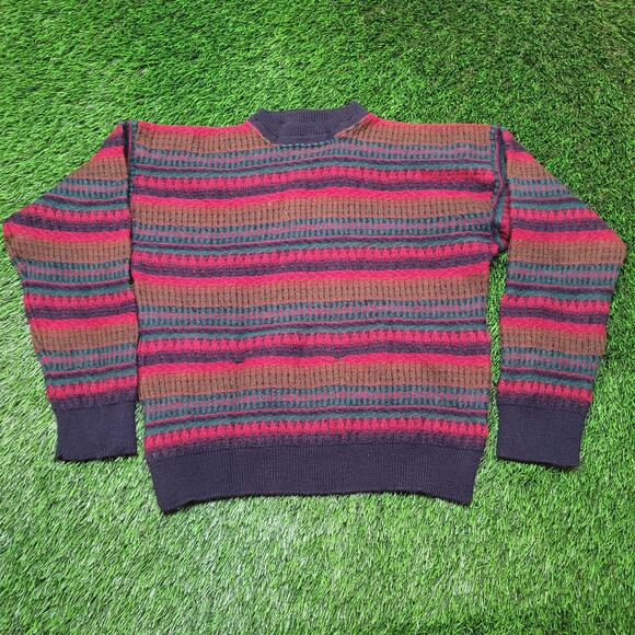 VTG 90s Pendleton Wool Sweater Mens L Cropped Boxy Fit Gorpcore USA - Picture 1 of 10